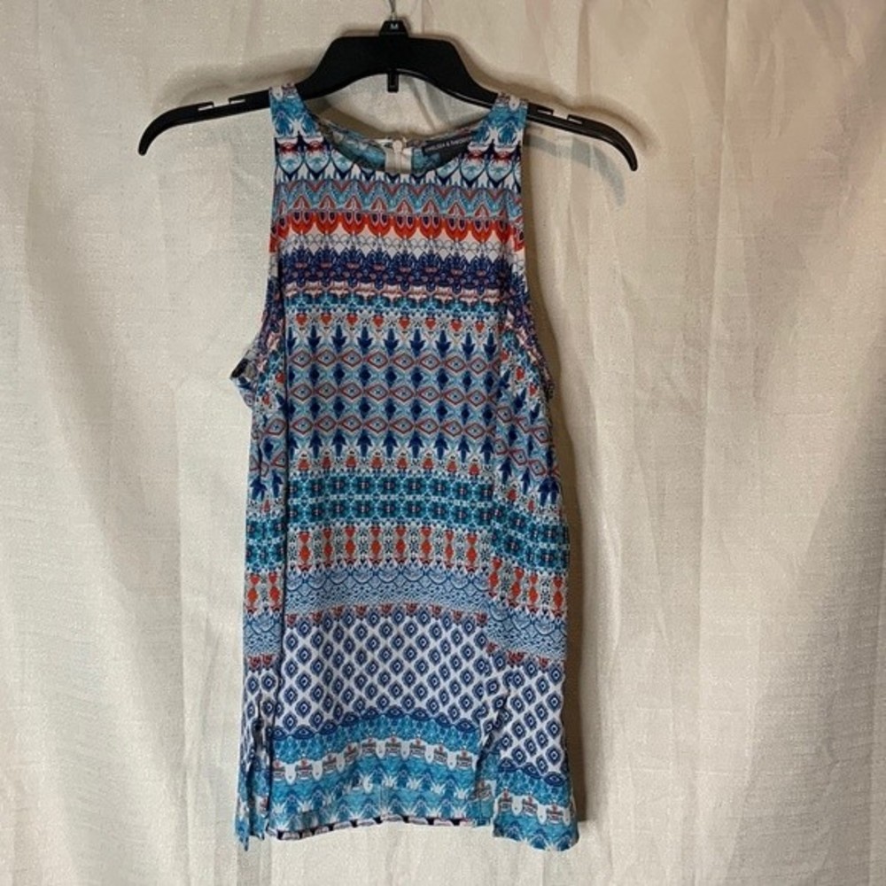chelsea & theodore size small tank blouse/short dress
